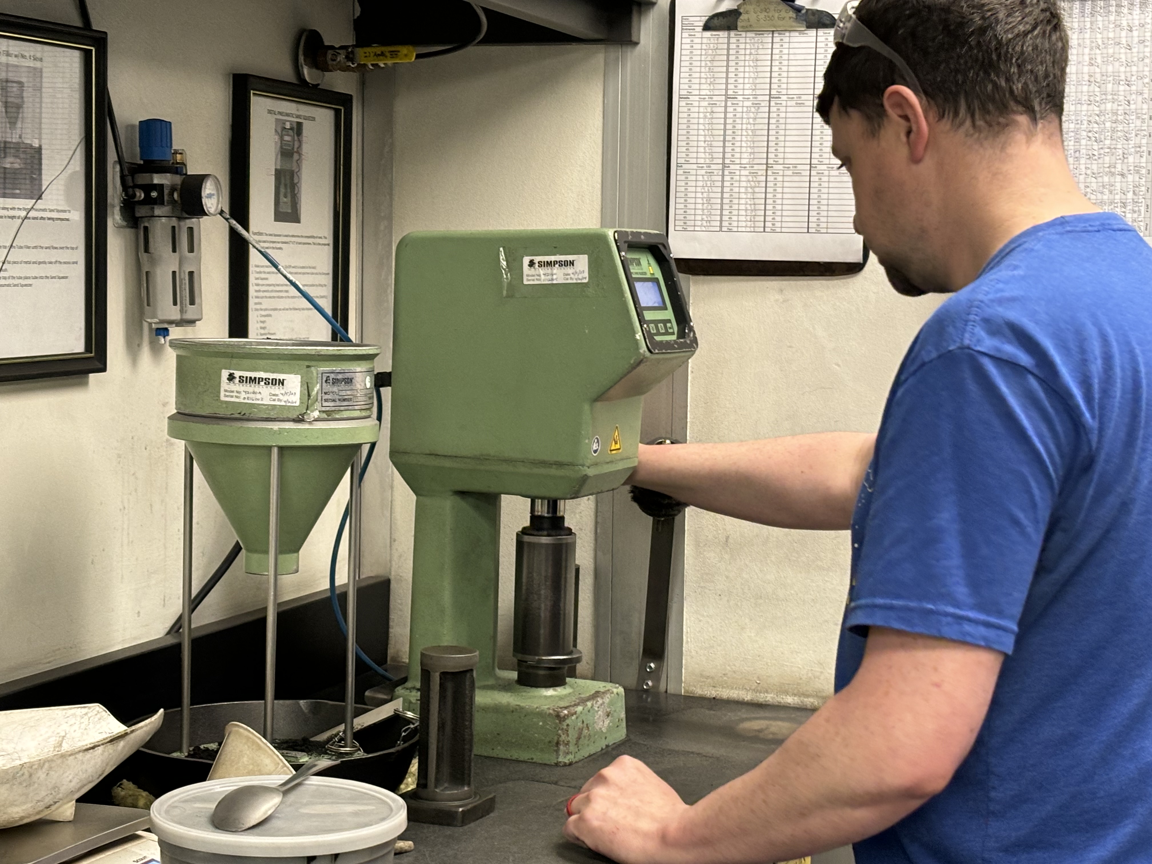 Experience with Simpson Sand Testing Equipment