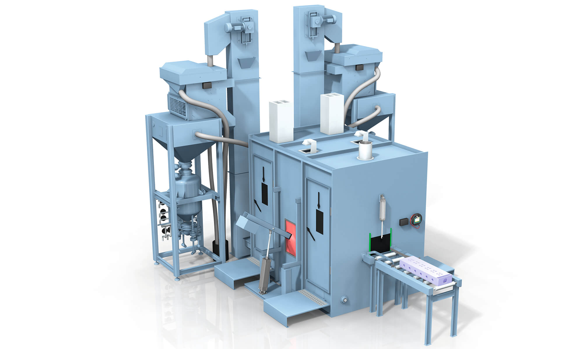 Airblast and wet blasting equipment