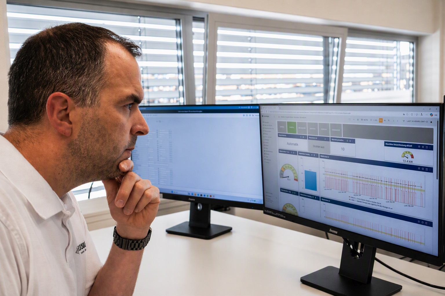 “Four blast cycles instead of three in the same time – that’s more throughput per shift through transparency alone.“